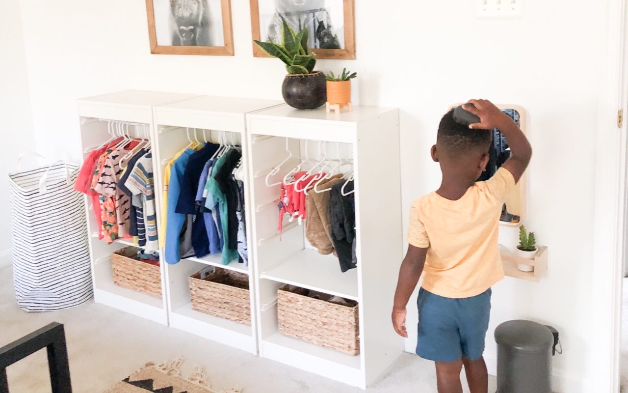 Montessori Inspired Toddler Wardrobe | IKEA Hack
